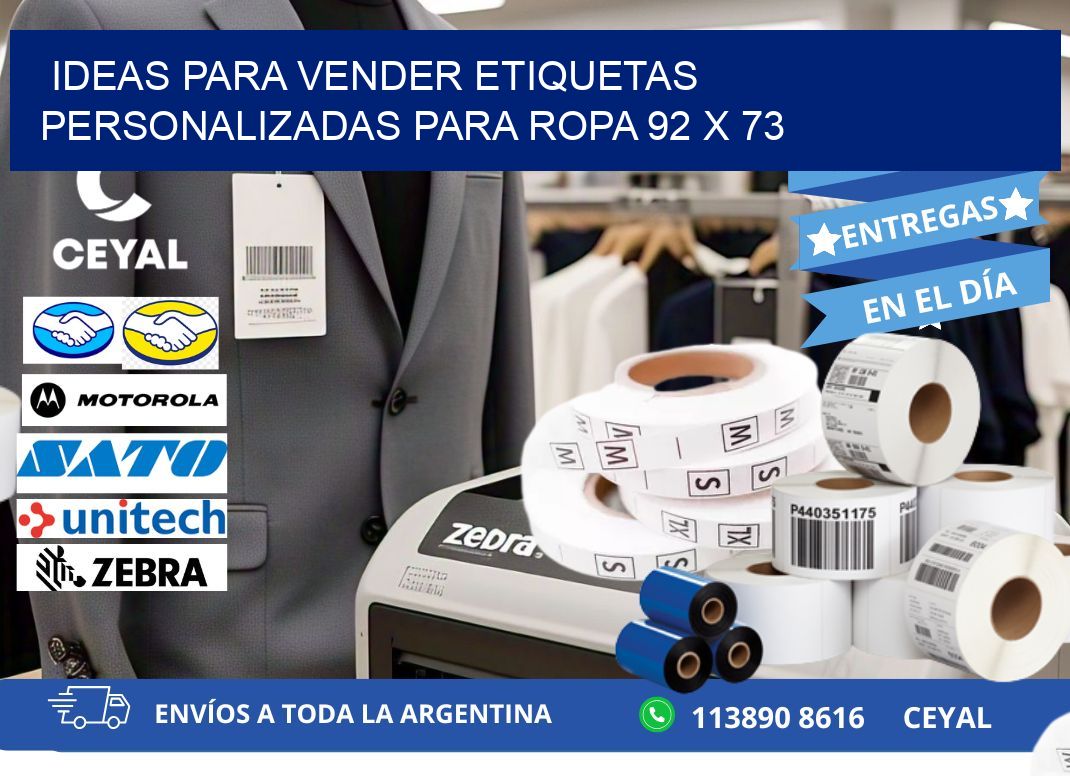 Ideas para Vender Etiquetas Personalizadas para Ropa 92 x 73