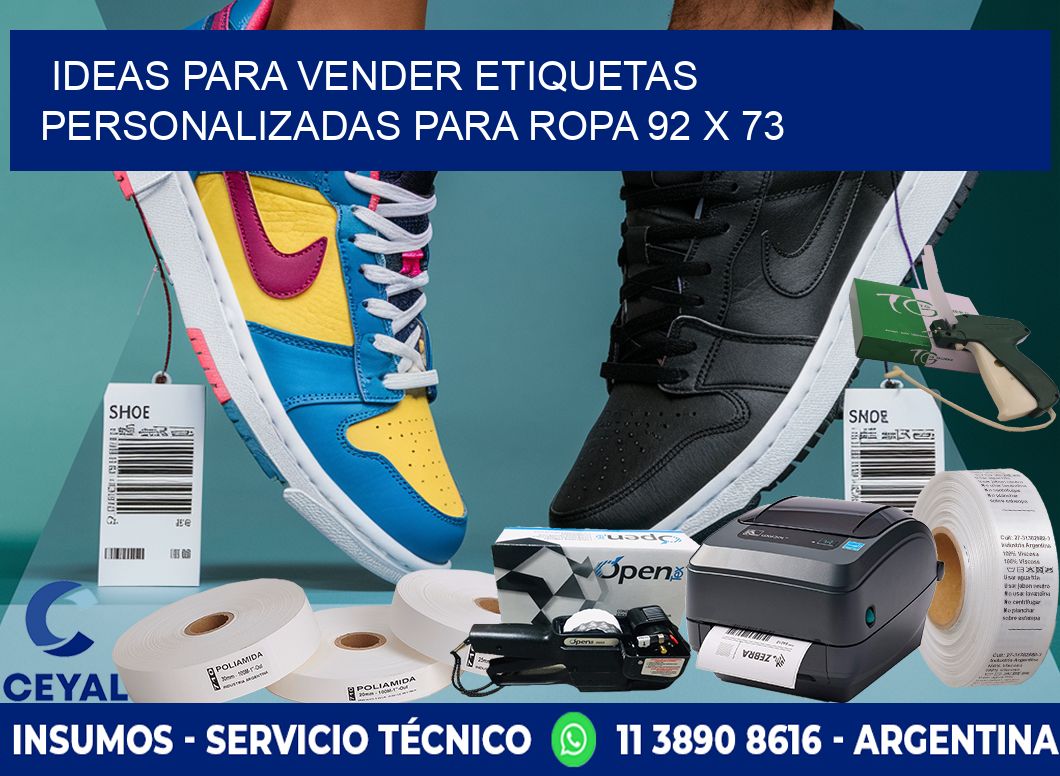 Ideas para Vender Etiquetas Personalizadas para Ropa 92 x 73