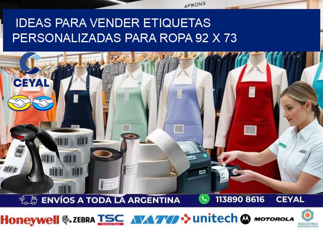 Ideas para Vender Etiquetas Personalizadas para Ropa 92 x 73