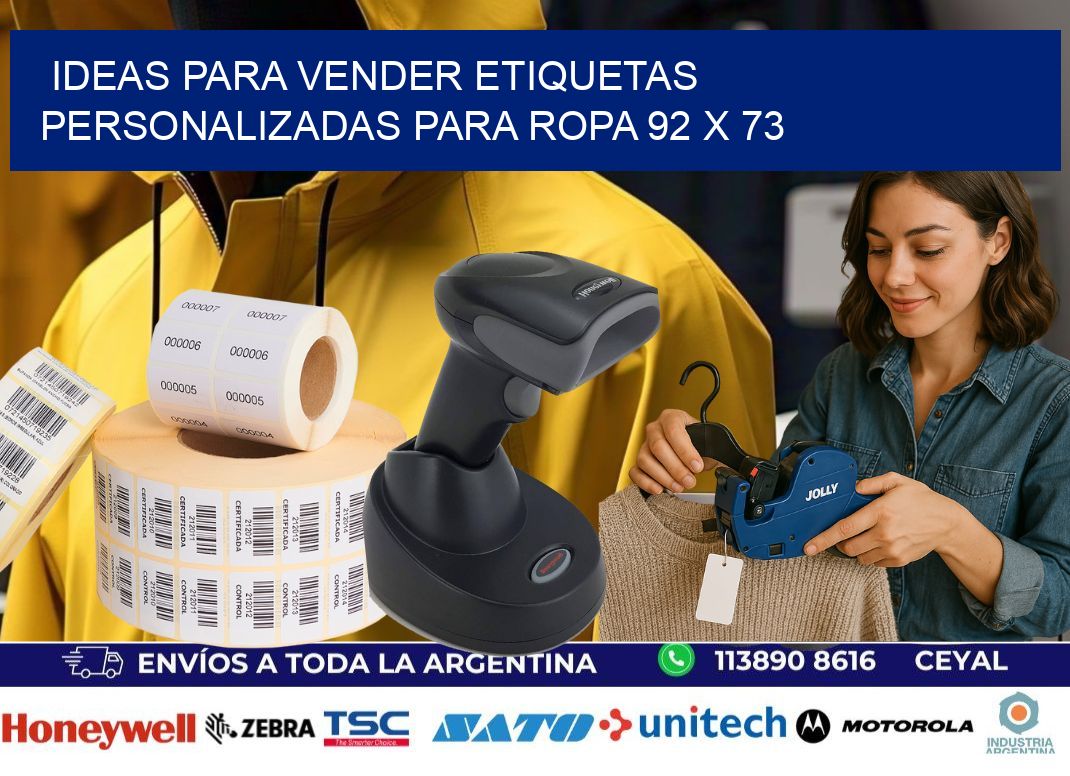 Ideas para Vender Etiquetas Personalizadas para Ropa 92 x 73
