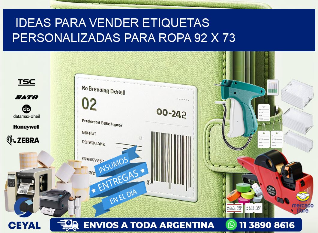 Ideas para Vender Etiquetas Personalizadas para Ropa 92 x 73