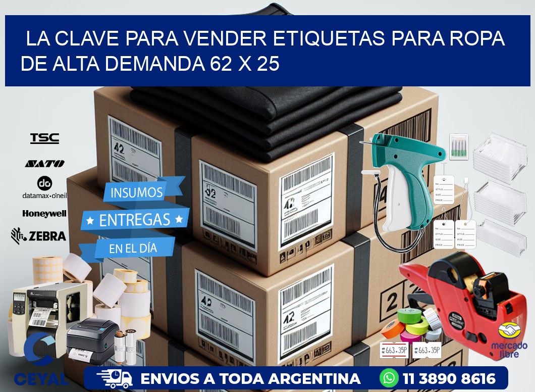 La Clave para Vender Etiquetas para Ropa de Alta Demanda 62 x 25