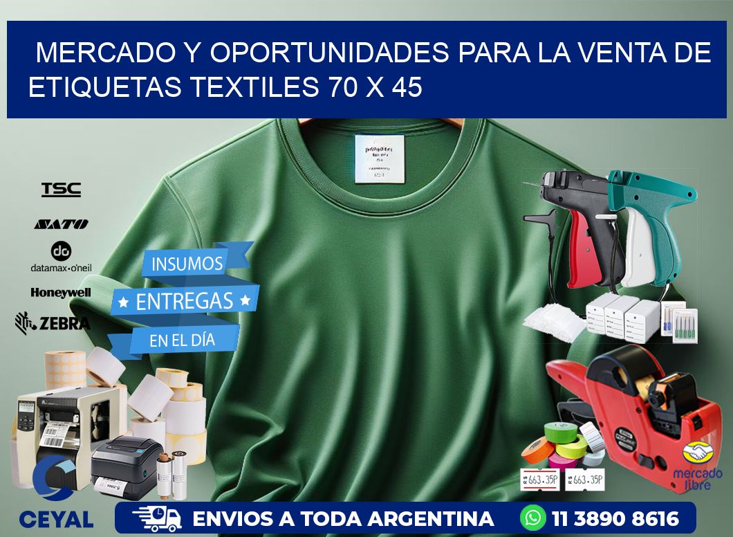 Mercado y Oportunidades para la Venta de Etiquetas Textiles 70 x 45