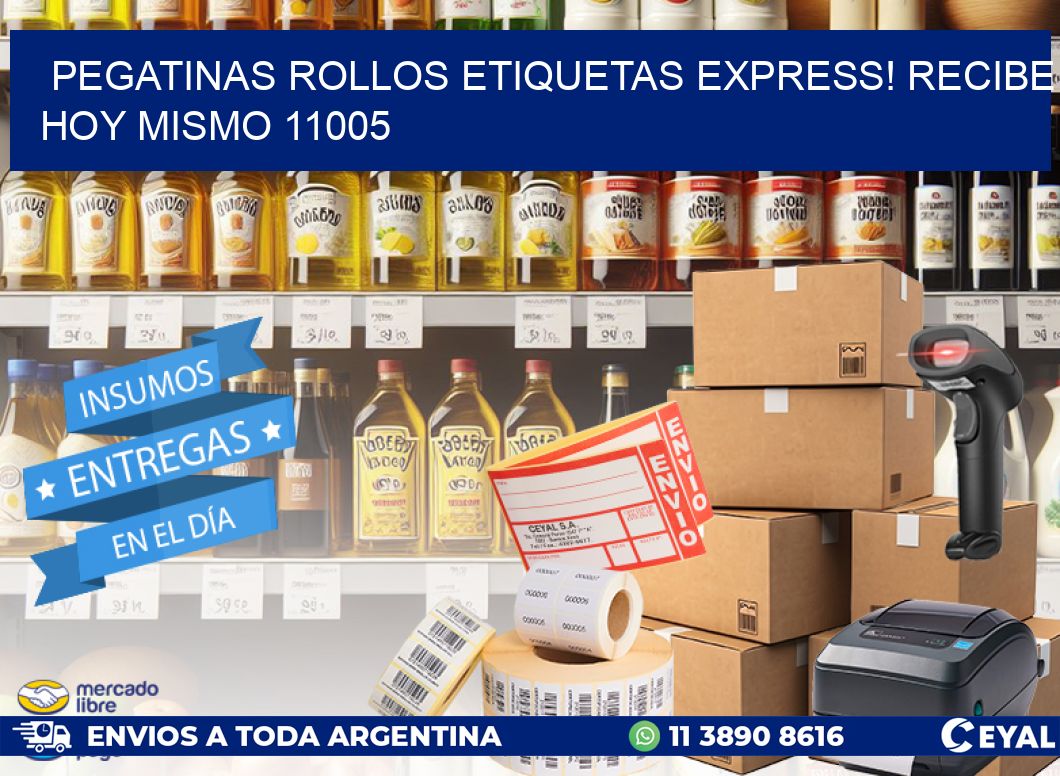 Pegatinas rollos etiquetas Express! Recibe Hoy Mismo 11005