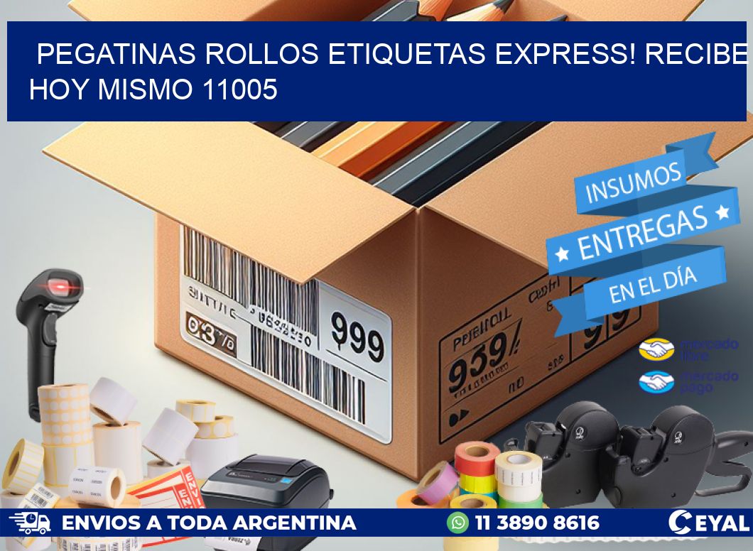 Pegatinas rollos etiquetas Express! Recibe Hoy Mismo 11005