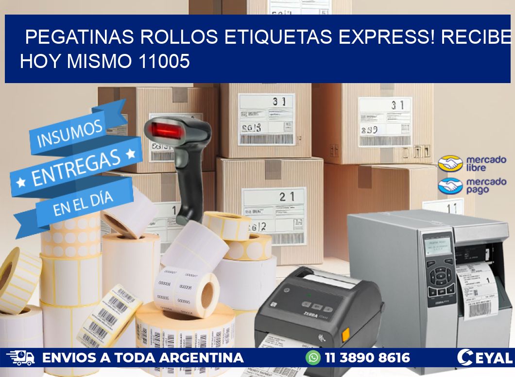 Pegatinas rollos etiquetas Express! Recibe Hoy Mismo 11005