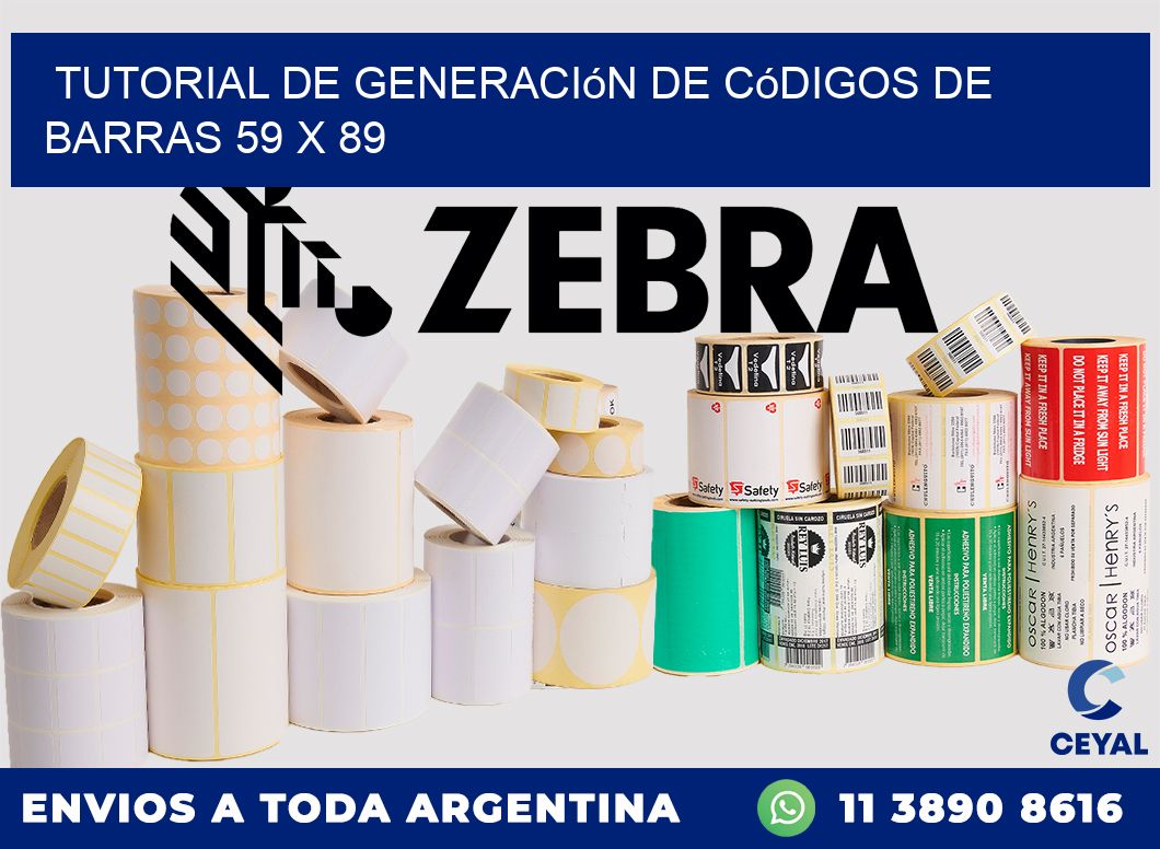 Tutorial de Generación de Códigos de Barras 59 x 89
