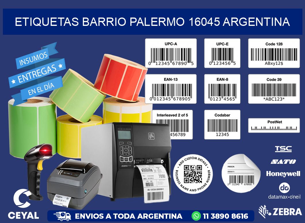 etiquetas barrio palermo 16045 argentina