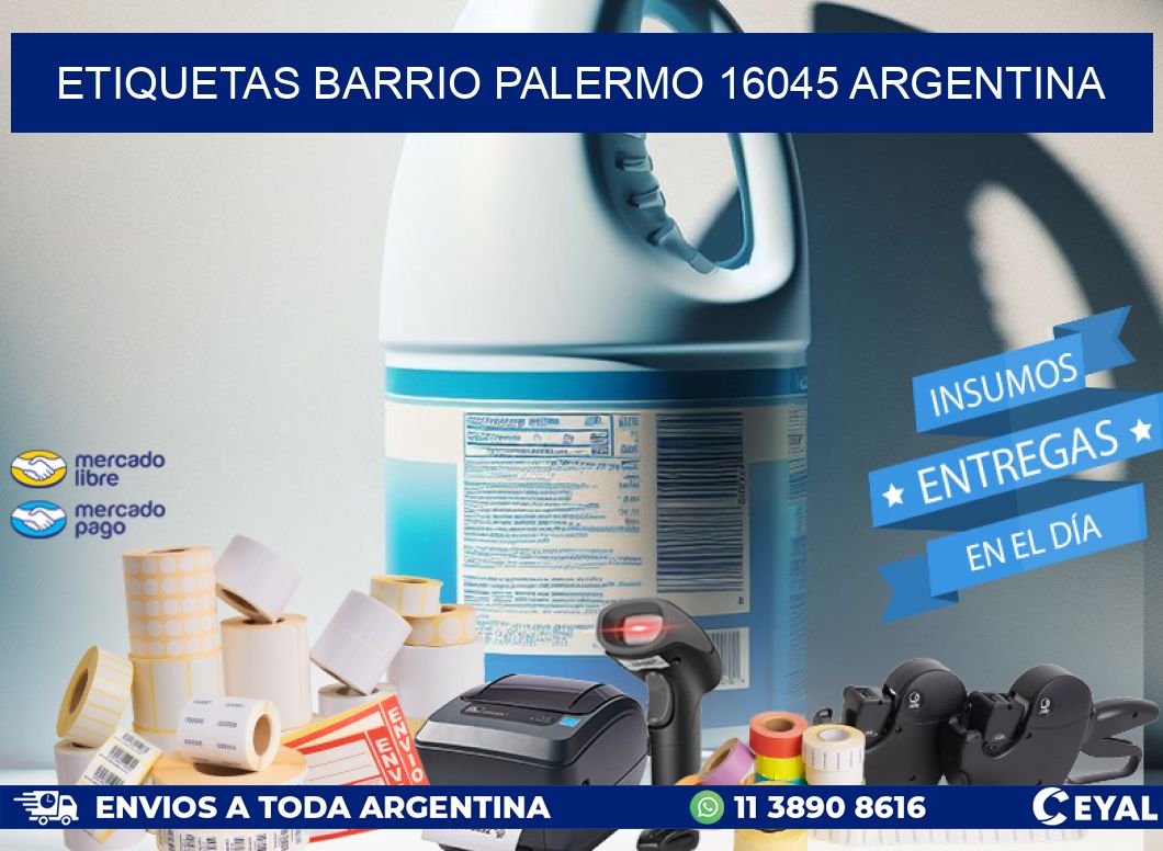 etiquetas barrio palermo 16045 argentina
