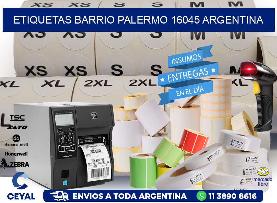etiquetas barrio palermo 16045 argentina