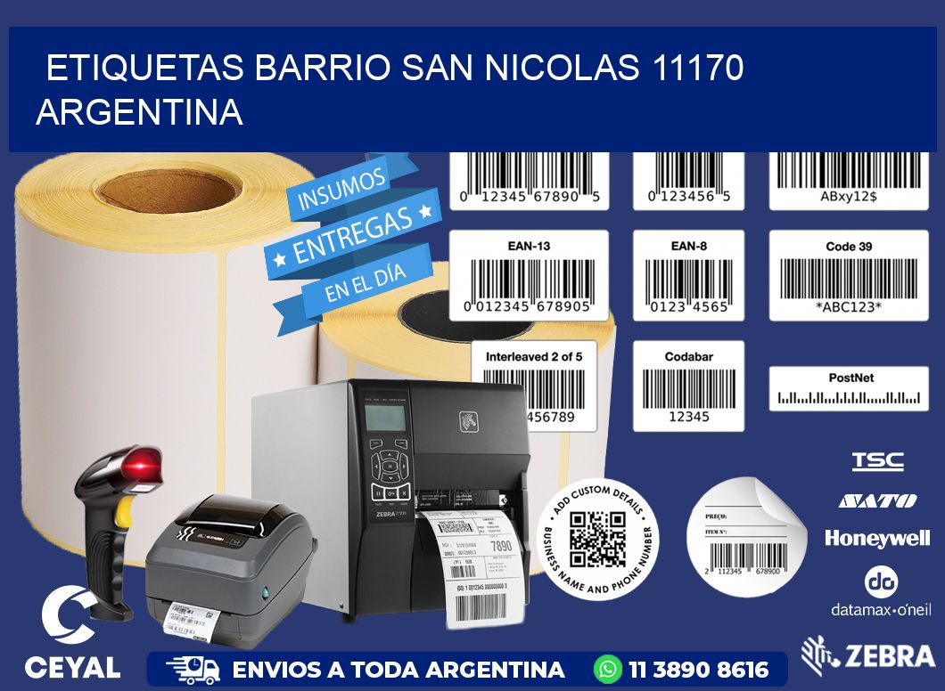 etiquetas barrio san nicolas 11170 argentina