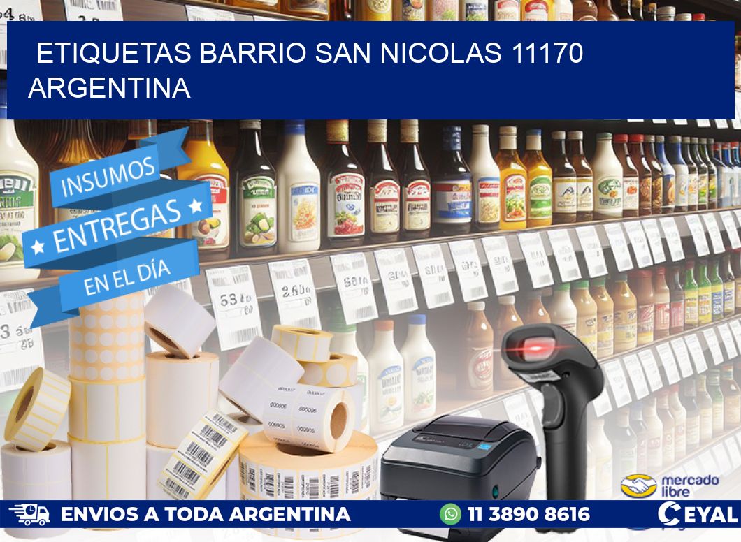 etiquetas barrio san nicolas 11170 argentina