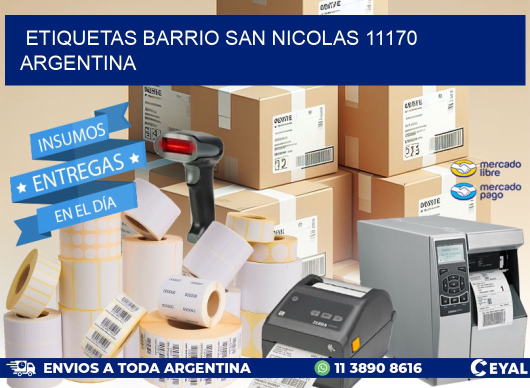 etiquetas barrio san nicolas 11170 argentina
