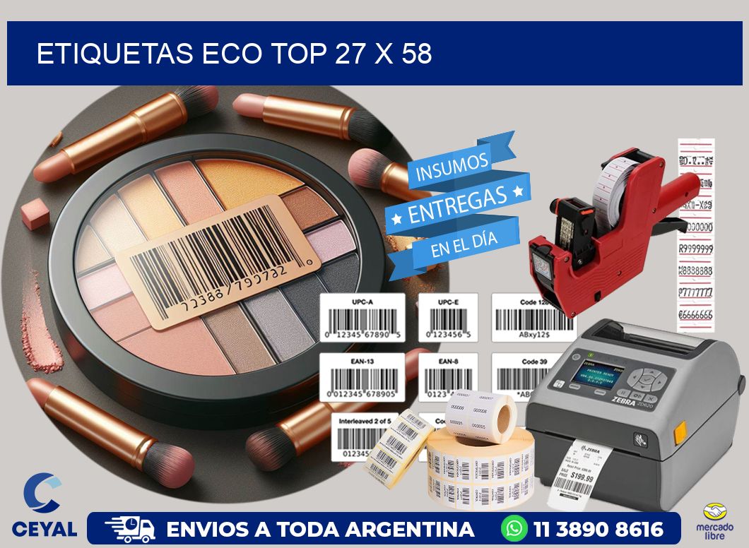 etiquetas eco top 27 x 58