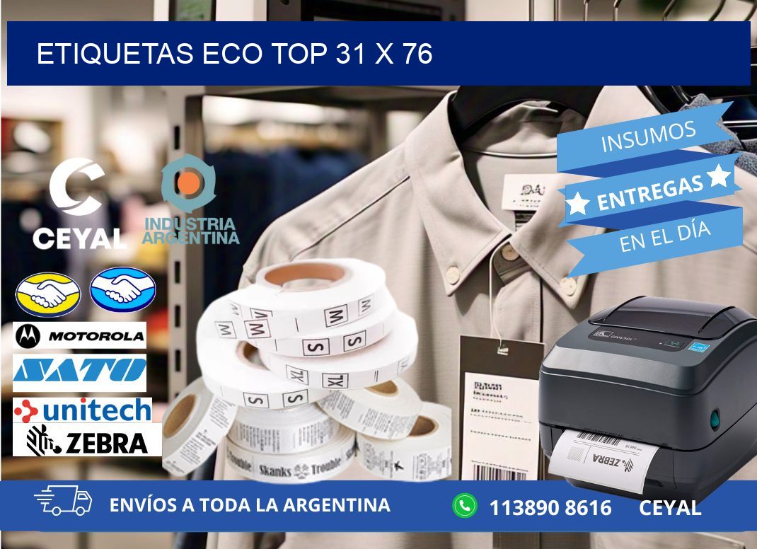 etiquetas eco top 31 x 76
