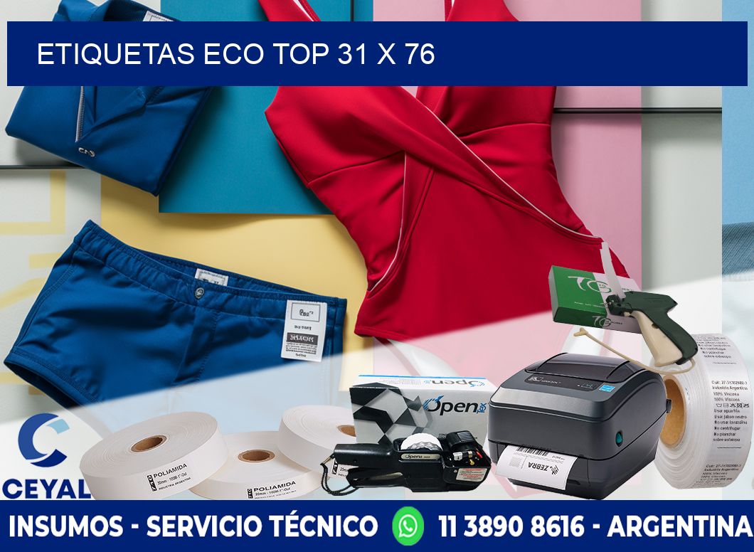 etiquetas eco top 31 x 76