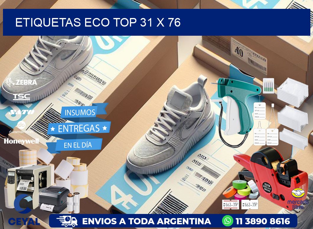 etiquetas eco top 31 x 76