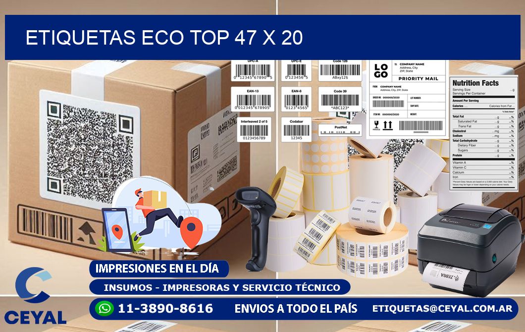 etiquetas eco top 47 x 20