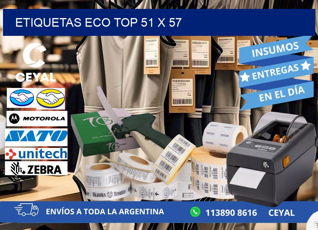 etiquetas eco top 51 x 57