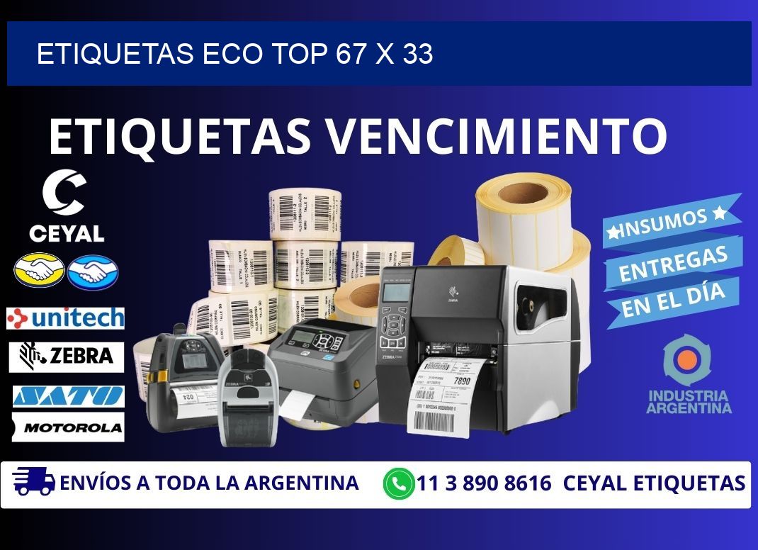 etiquetas eco top 67 x 33