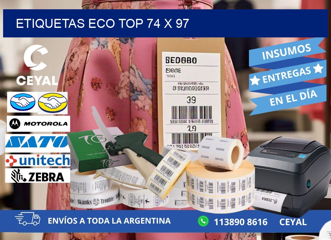 etiquetas eco top 74 x 97