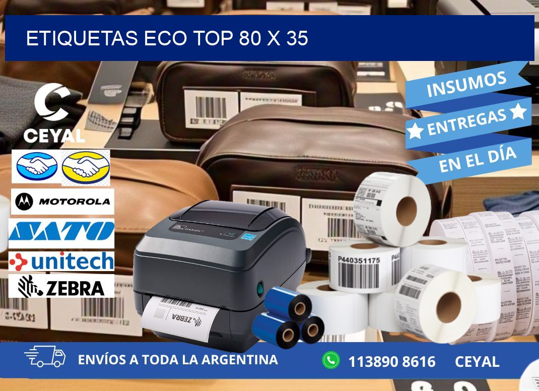 etiquetas eco top 80 x 35