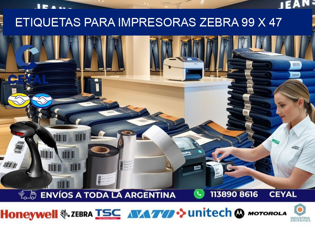 etiquetas para impresoras zebra 99 x 47