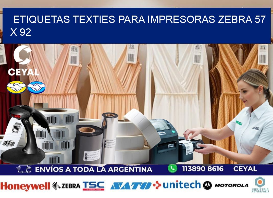 etiquetas texties para impresoras zebra 57 x 92