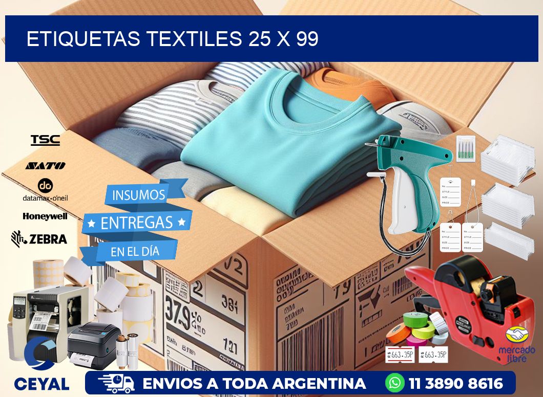 etiquetas textiles 25 x 99