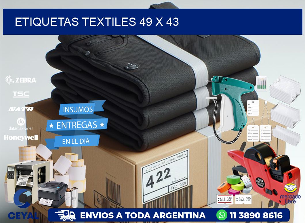 etiquetas textiles 49 x 43