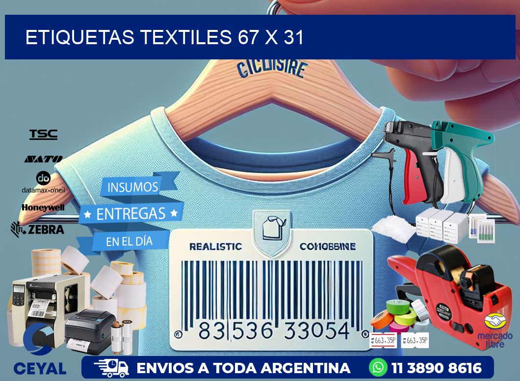 etiquetas textiles 67 x 31