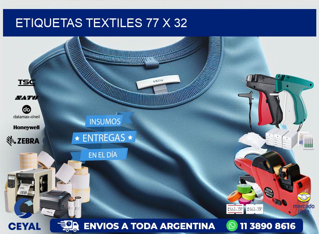 etiquetas textiles 77 x 32