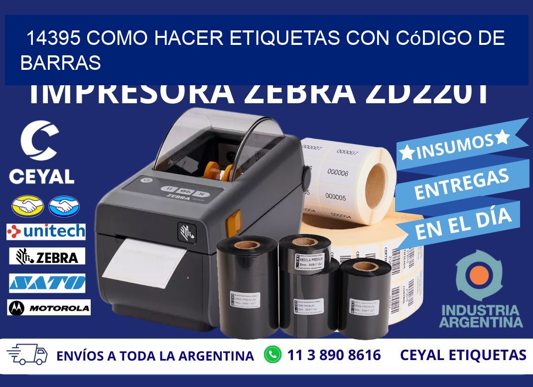 14395 Como hacer etiquetas con código de barras