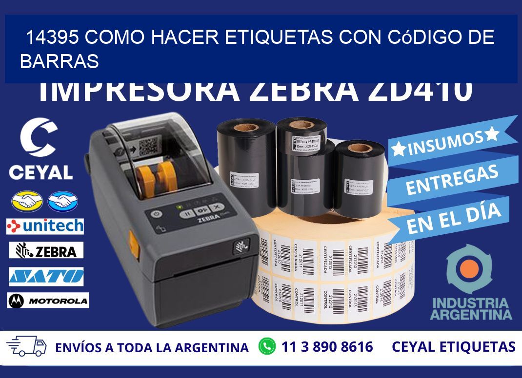14395 Como hacer etiquetas con código de barras