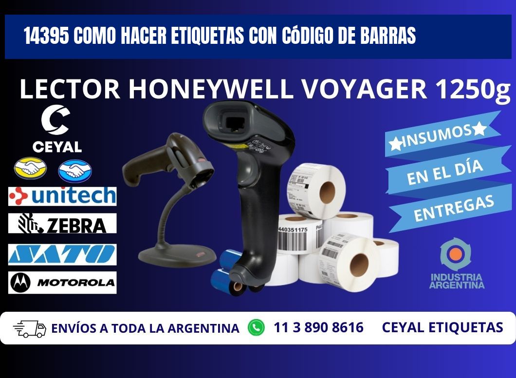 14395 Como hacer etiquetas con código de barras