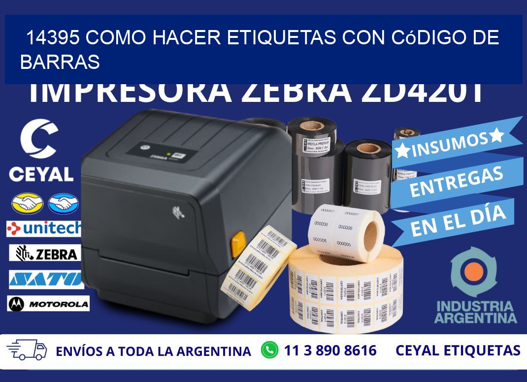 14395 Como hacer etiquetas con código de barras