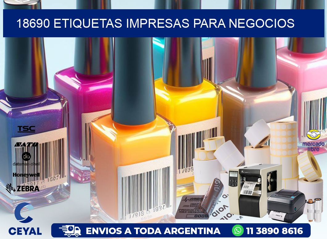 18690 etiquetas impresas para negocios