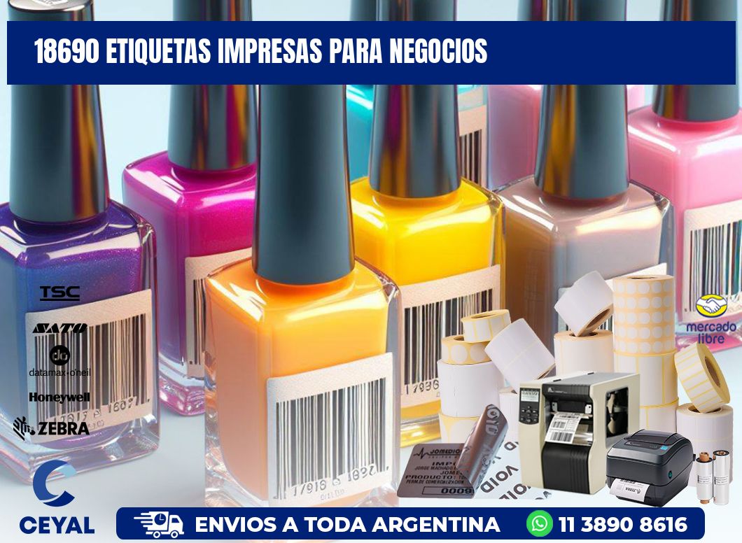 18690 etiquetas impresas para negocios
