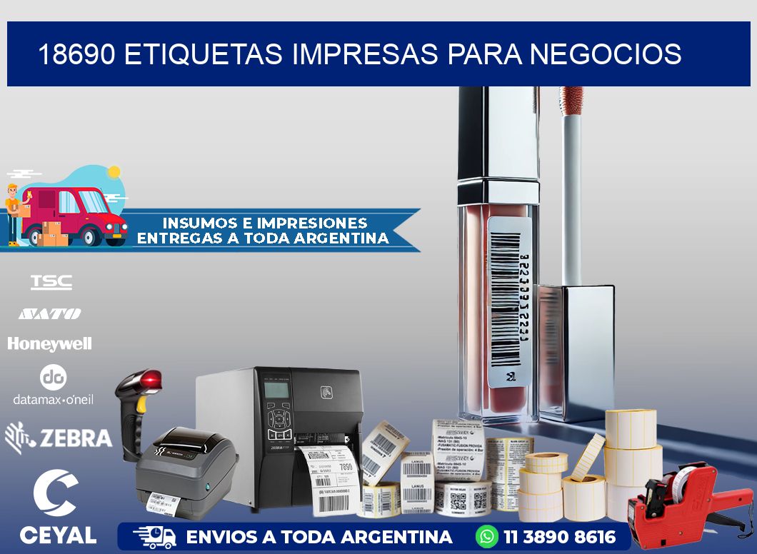 18690 etiquetas impresas para negocios