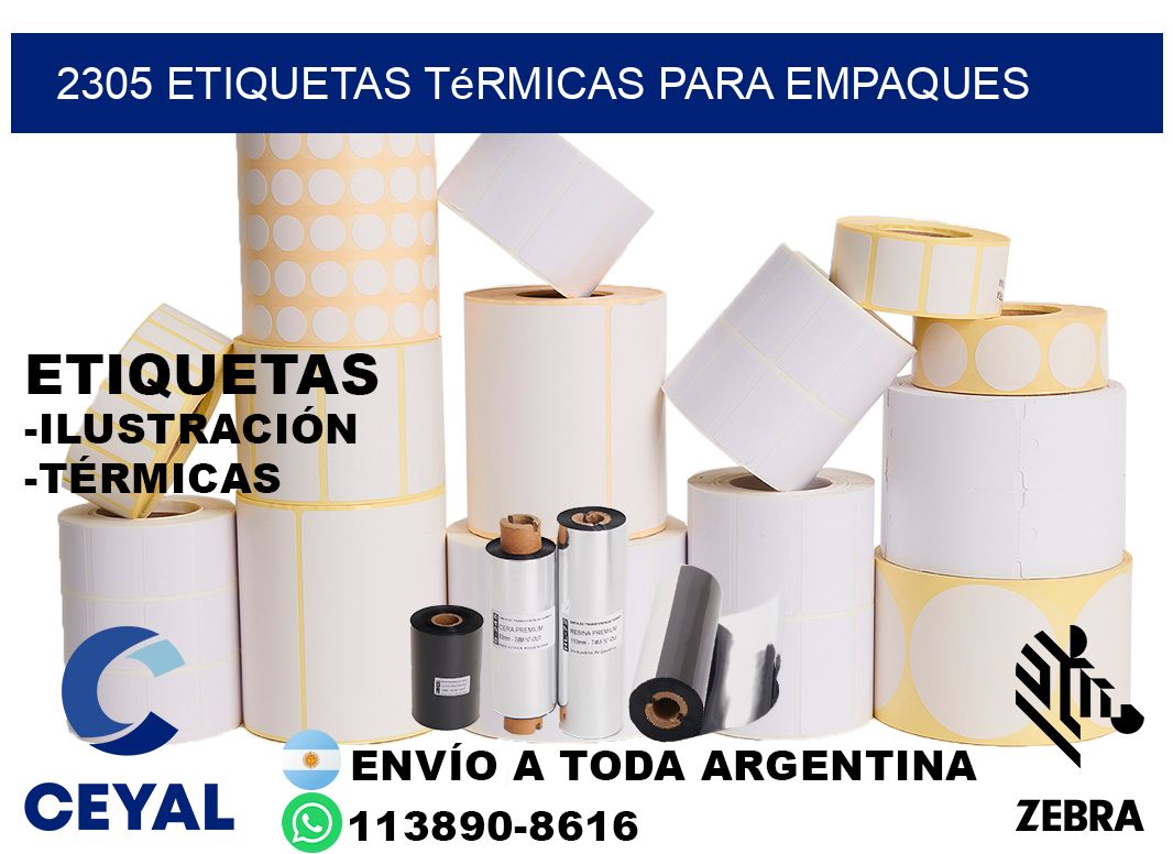 2305 Etiquetas térmicas para empaques