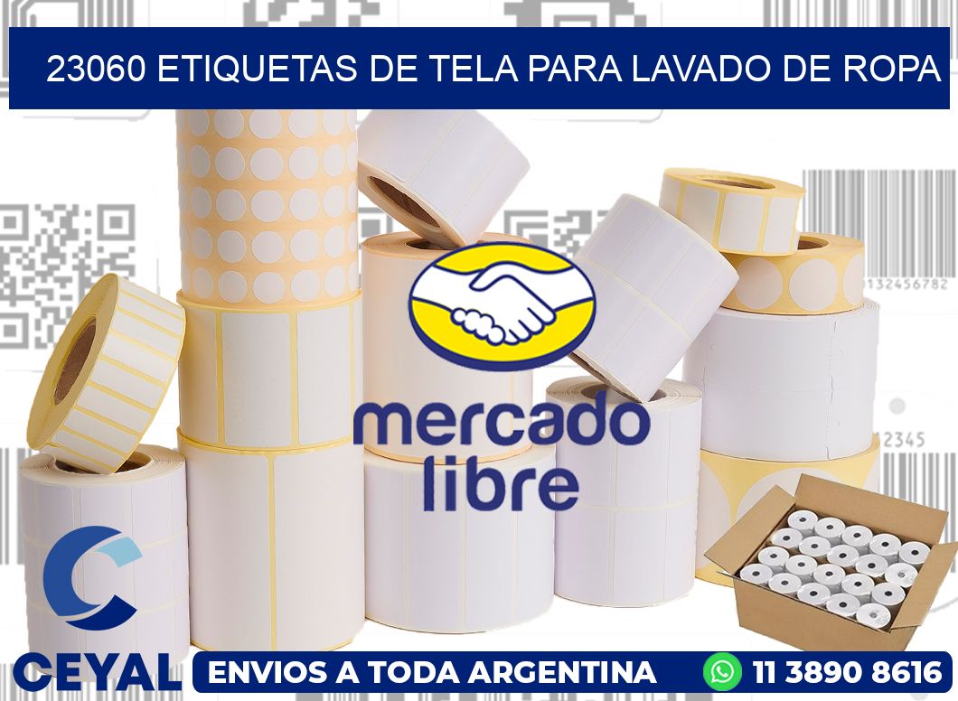 23060 Etiquetas de tela para lavado de ropa