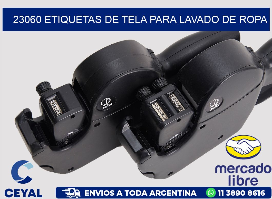 23060 Etiquetas de tela para lavado de ropa