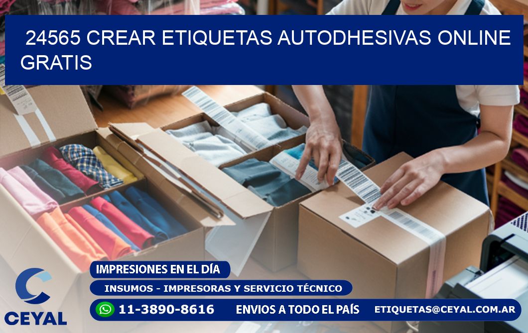 24565 Crear etiquetas autodhesivas online gratis