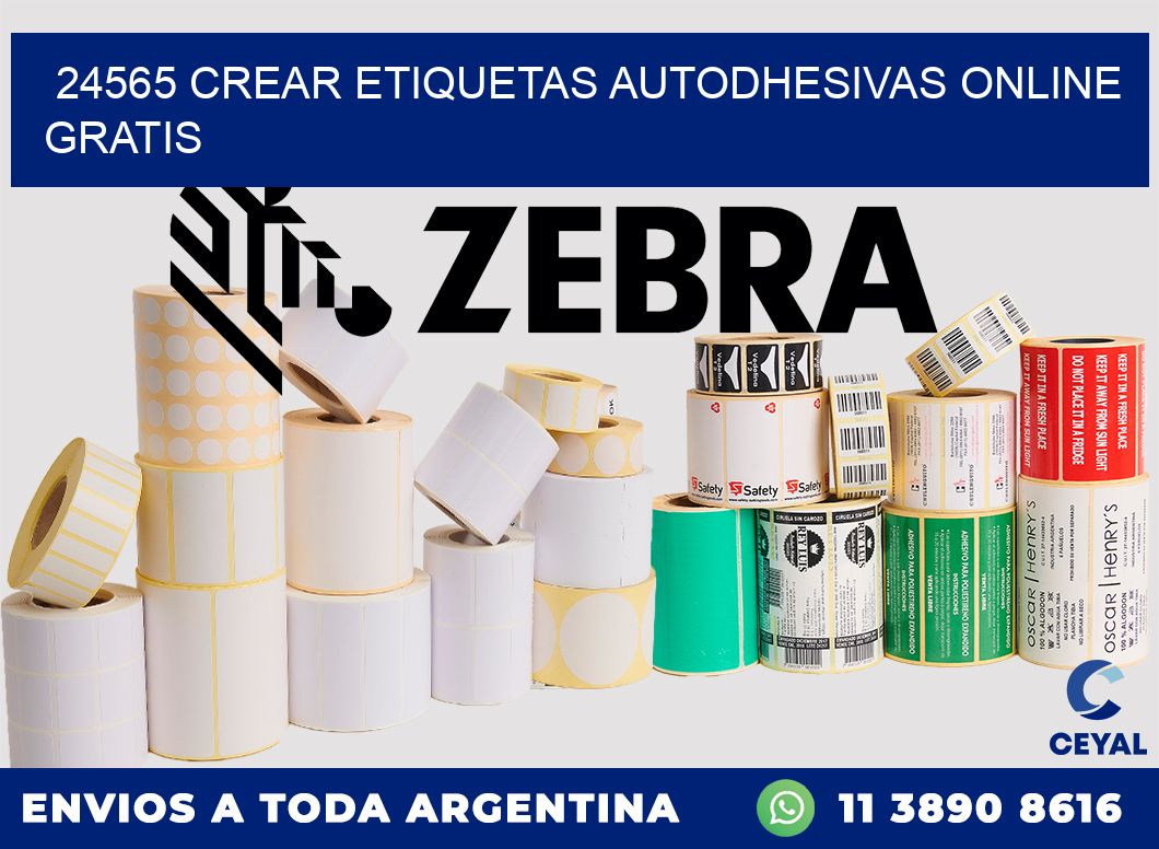 24565 Crear etiquetas autodhesivas online gratis