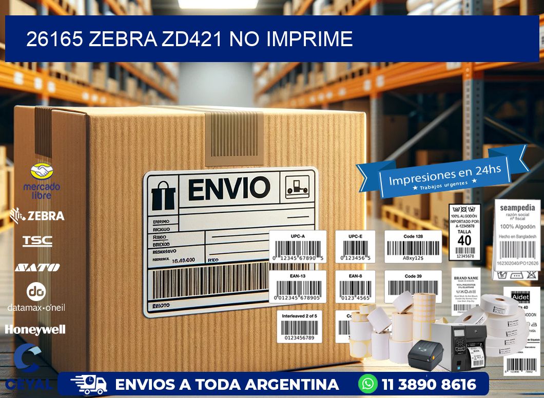 26165 Zebra ZD421 no imprime