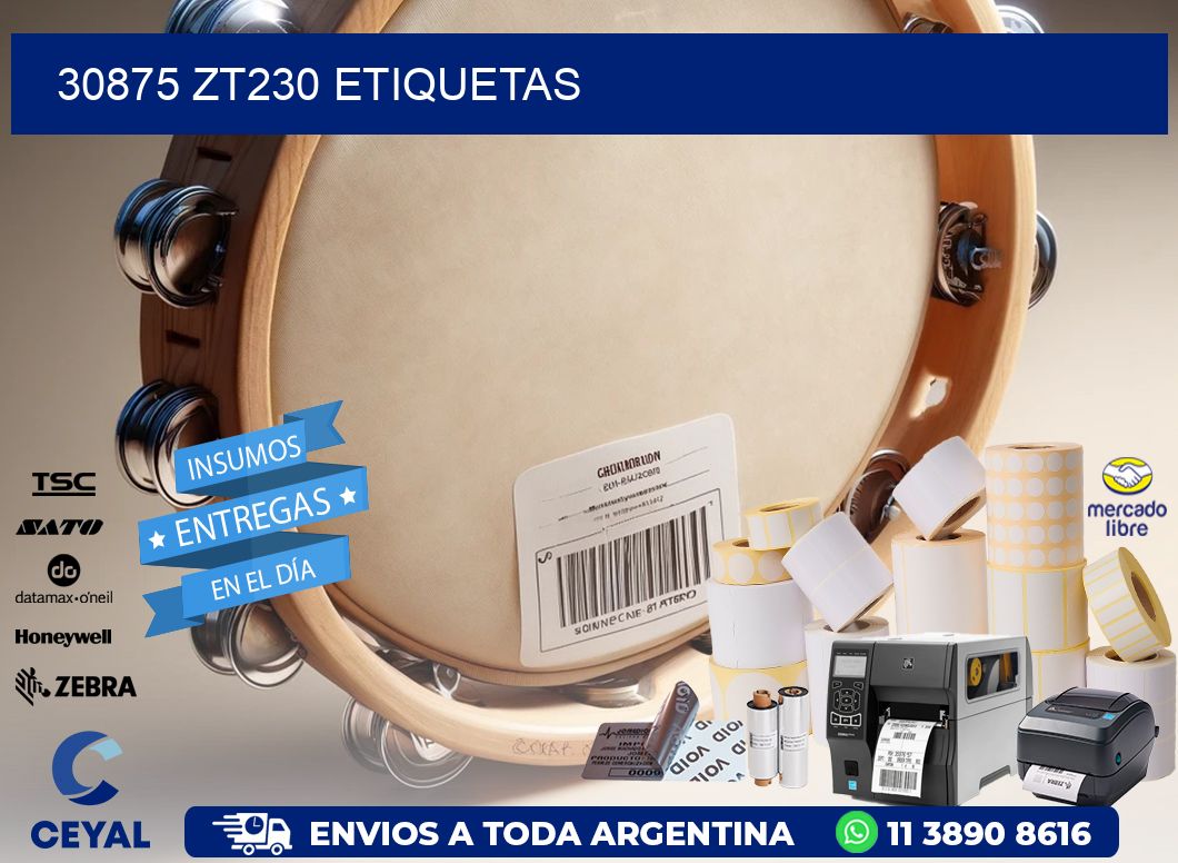 30875 ZT230 etiquetas