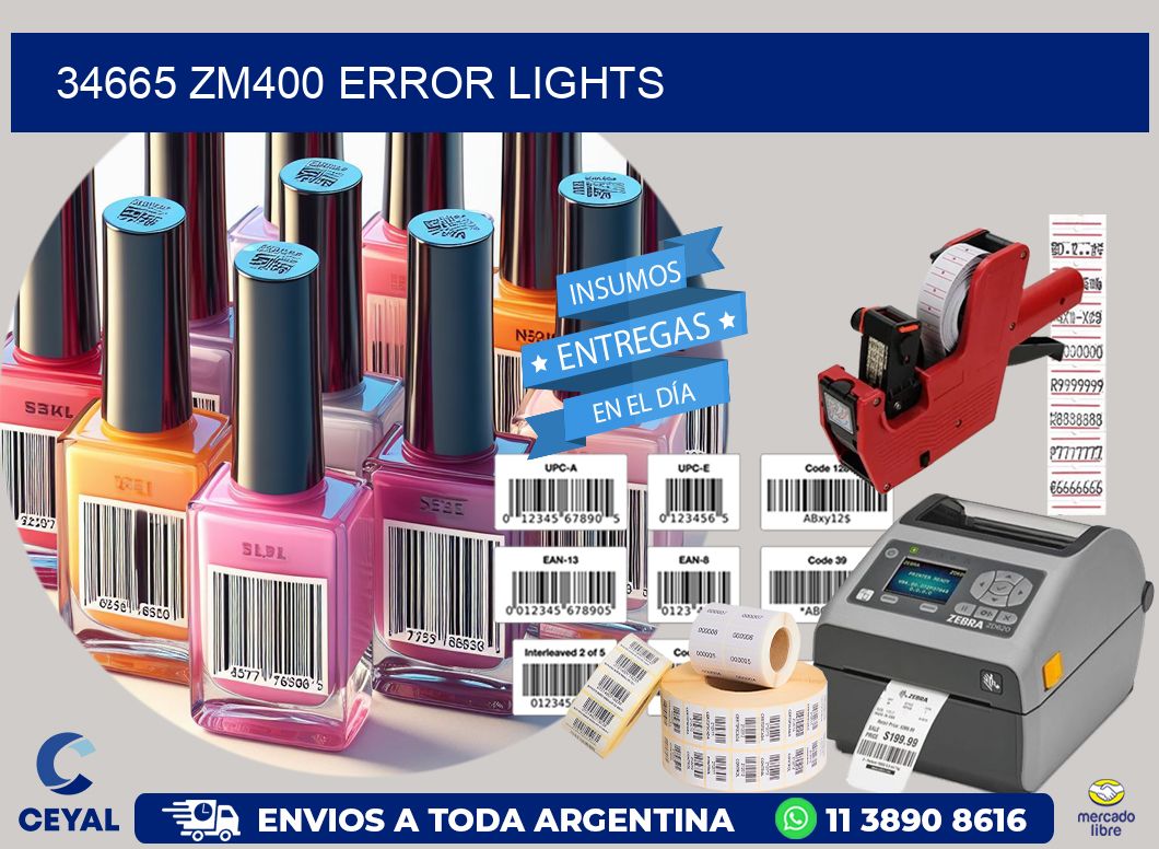 34665 ZM400 error lights