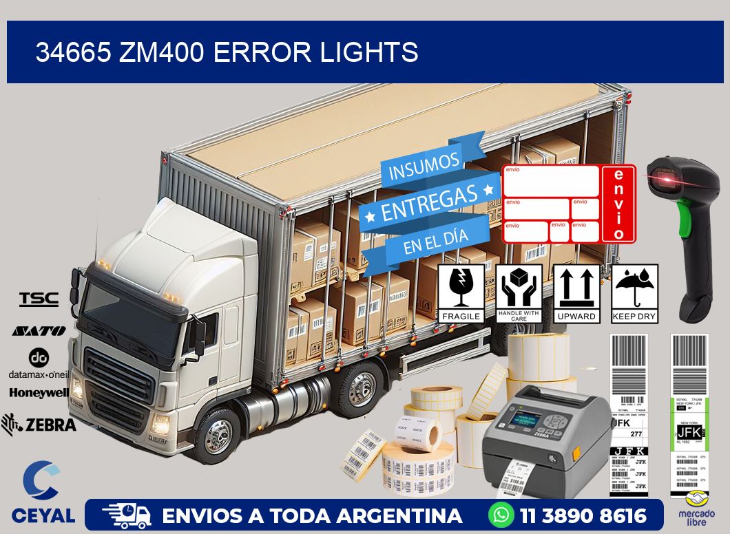 34665 ZM400 error lights