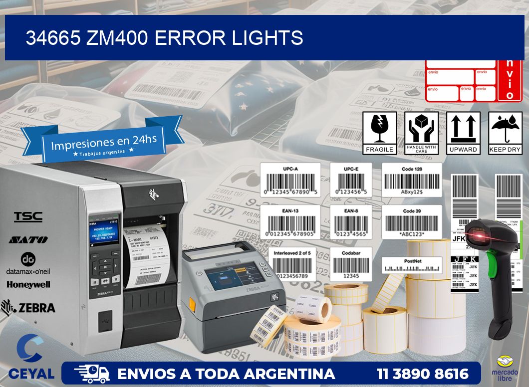 34665 ZM400 error lights