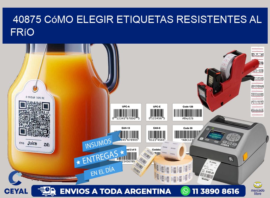 40875 cómo elegir etiquetas resistentes al frío